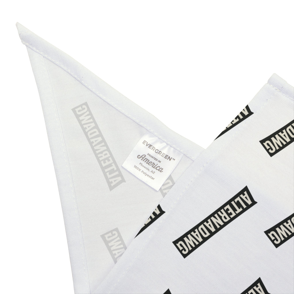 Pet Bandana — ALTERNADAWG - WHITE