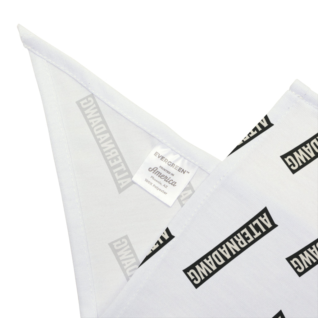 Pet Bandana — ALTERNADAWG - WHITE